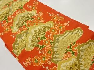 塩瀬型染松に梅模様名古屋帯